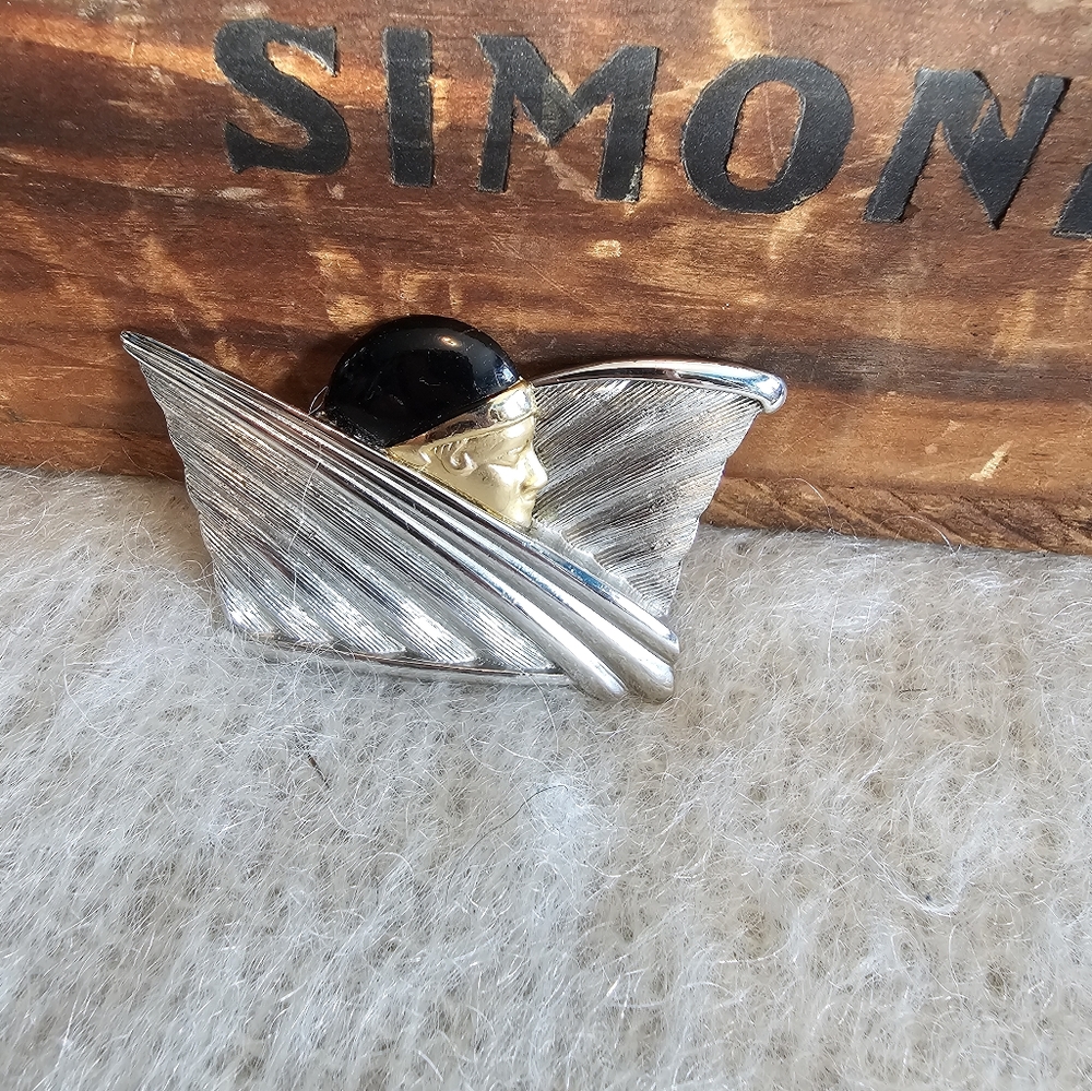 Vintage Flapper Brooch